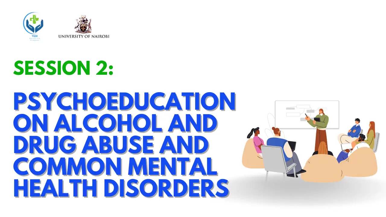 YEDI Session 2: Psychoeducation on Alcohol and Drug Abuse and Common Mental Health Disorders